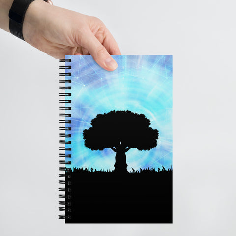 Tree of Knowledge Spiral notebook
