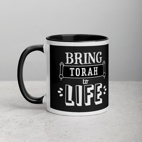 Bring Torah to Life Dark Grey Mug