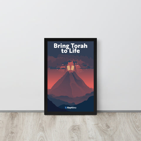 Bring Torah to Life Mount Sinai Framed poster
