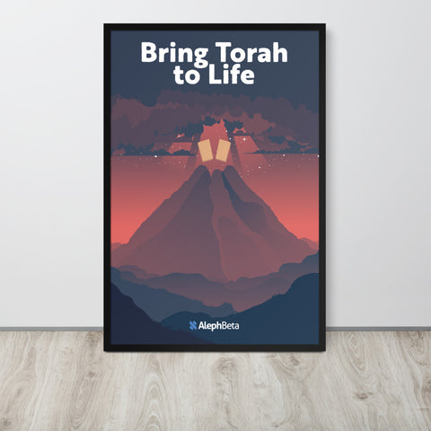 Bring Torah to Life Mount Sinai Framed poster
